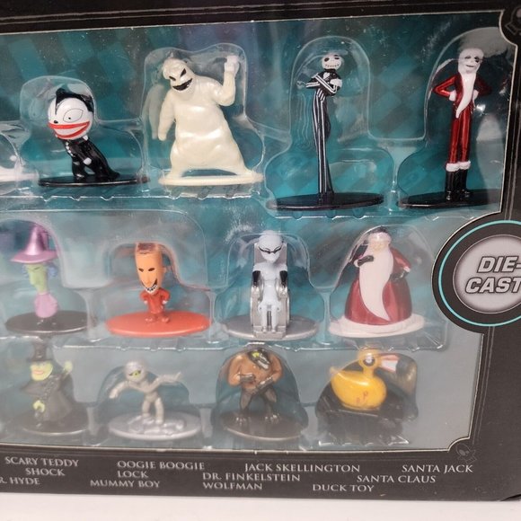 Disney Nightmare Before Christmas Set Of 18 Diecast Figurines Nano Metalfigs New - Picture 6 of 13